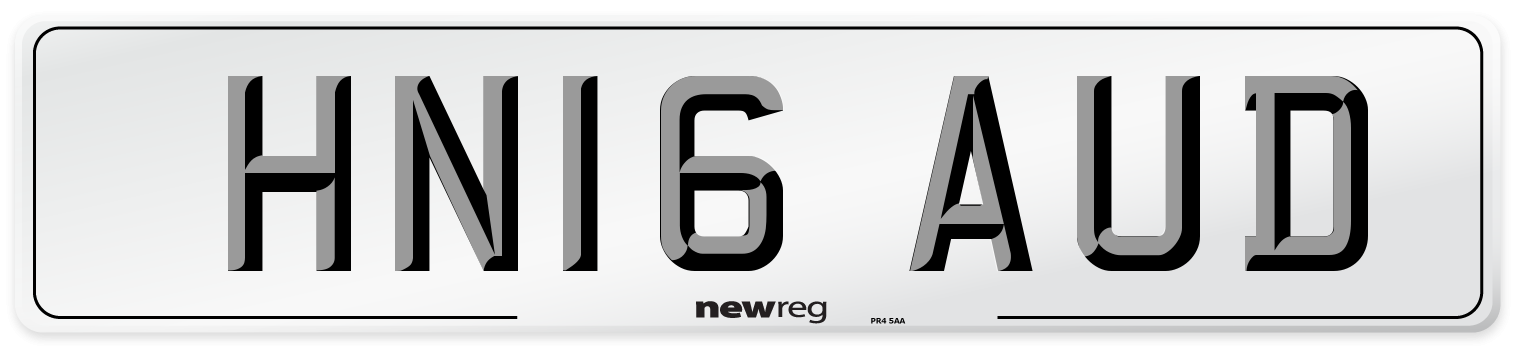 HN16 AUD Number Plate from New Reg